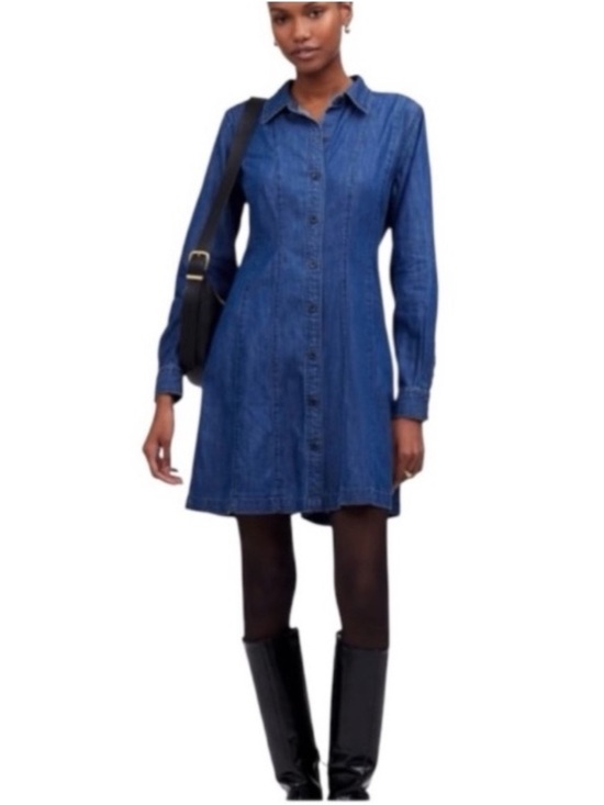 Madewell Dresses & Skirts - Madewell Button-Front Denim Shirt Dress size Small